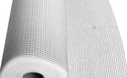 Fibreglass mesh provides excellent surface stiffening in combination with plastering