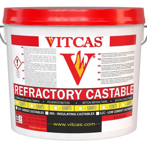 Bag of refractory concrete Vitcas for the selected lining
