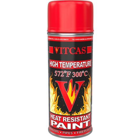 Vitcas black heat resistant paint for compatible surfaces